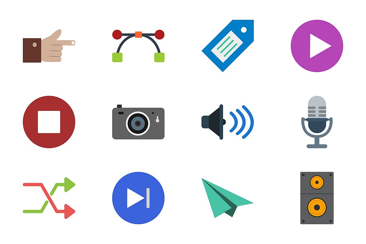 Set Of Multimedia Icons example image 1