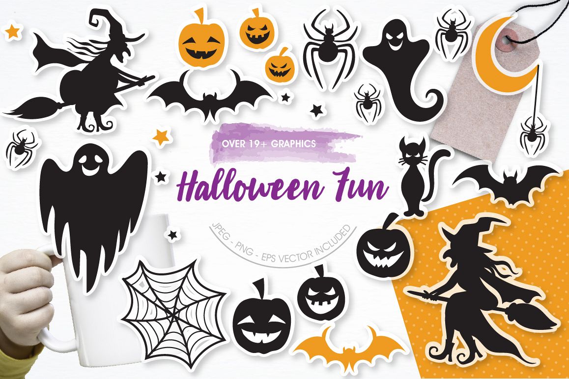 Halloween Fun graphics and illustrations example image 1