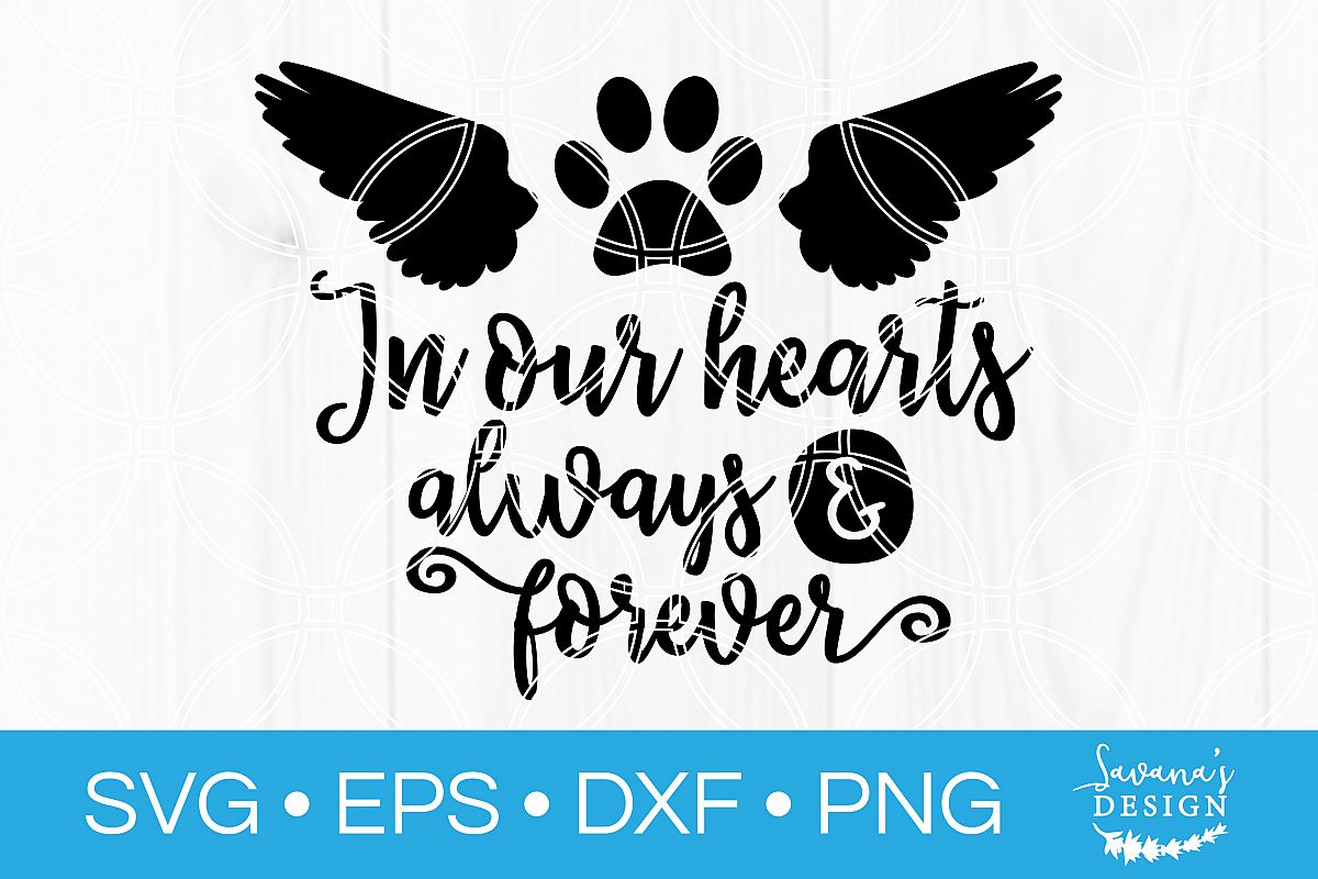 Download Pet Memorial SVG Cut File Dog Cat Sympathy In Loving ...