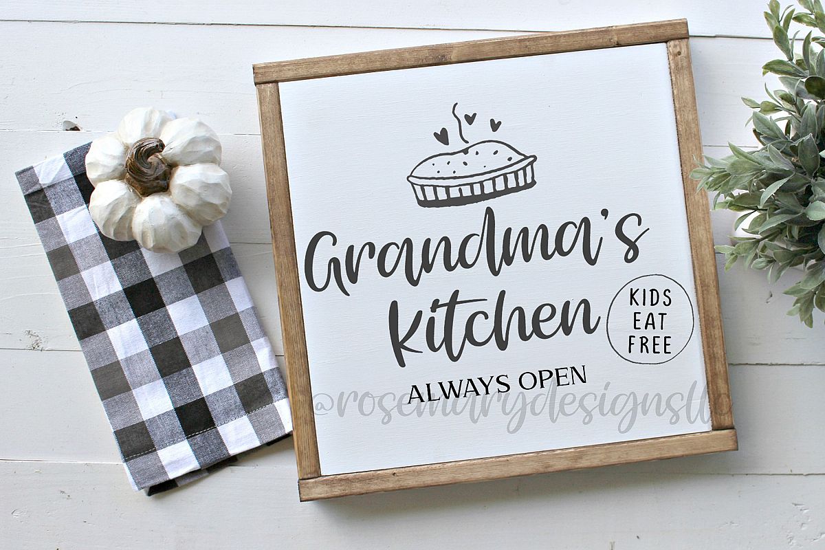 Grandma's Kitchen SVG example image 1