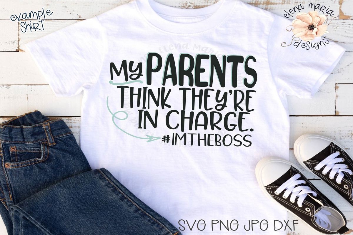 Boy Shirt Svg File | Bossy | Parent Sayings | Humor Svg example image 1