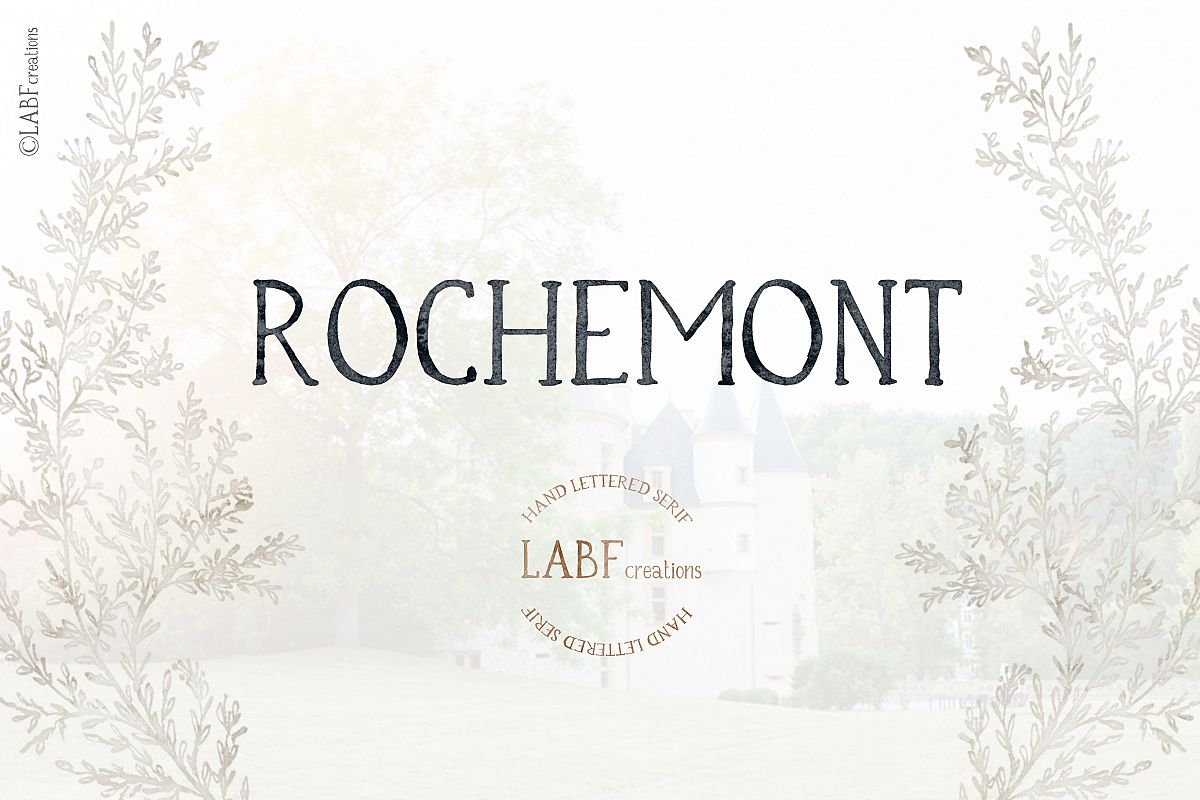 Rochemont. Classic and rustic Hand lettered serif font example image 1