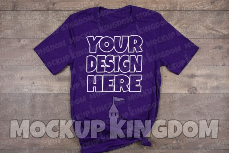 Unisex Crew Neck Shirt Mockup, Bella Canvas Mockup example image 1