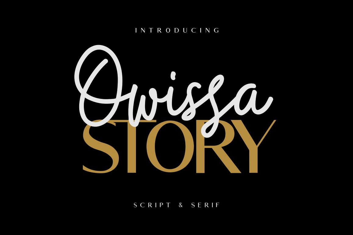Owissa Story - Font Duo example image 1