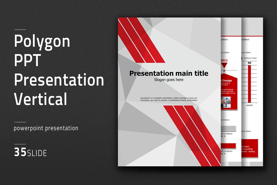 Polygon PPT Presentation Vertical example image 1
