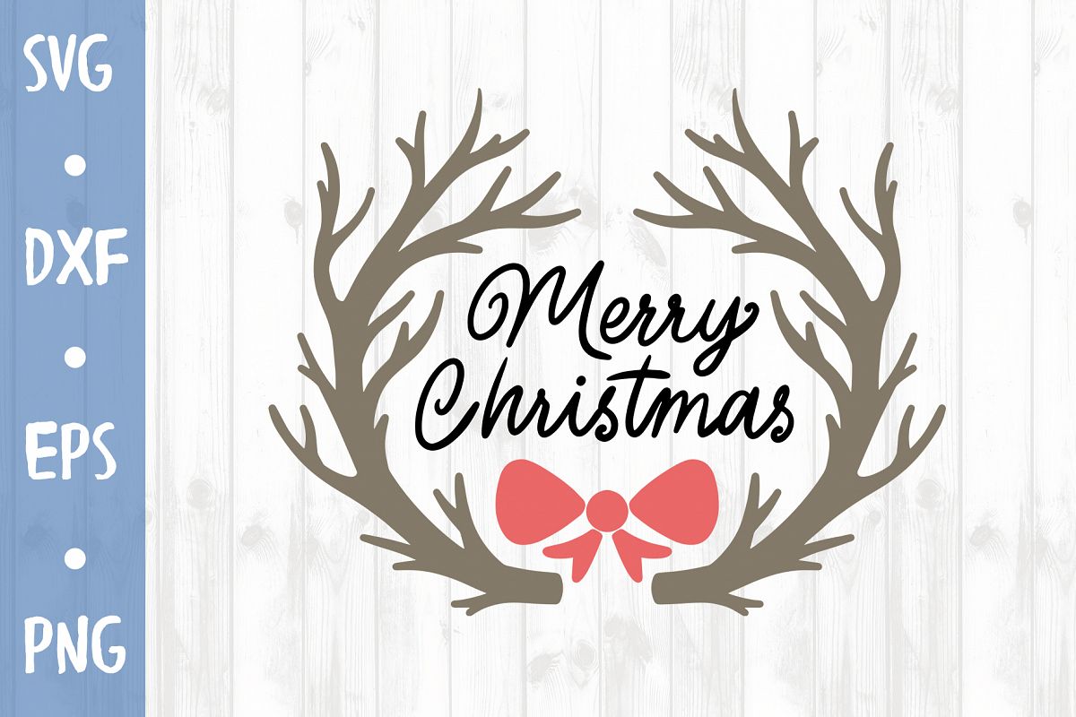 Merry christmas SVG CUT FILE example image 1