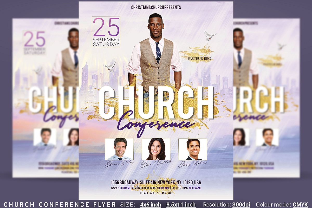 Church Conference Flyer Poster example image 1
