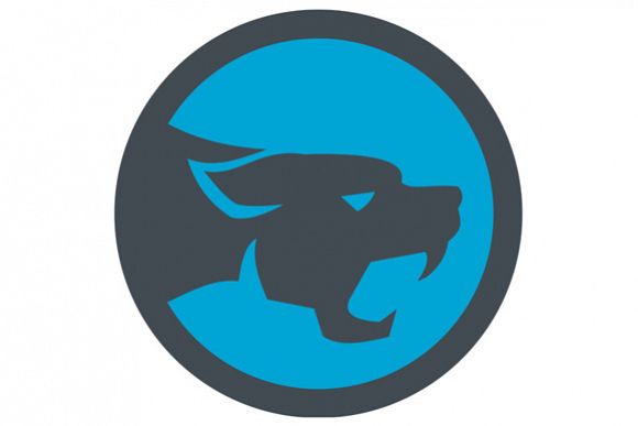 Black Panther Head Growling Circle Retro example image 1