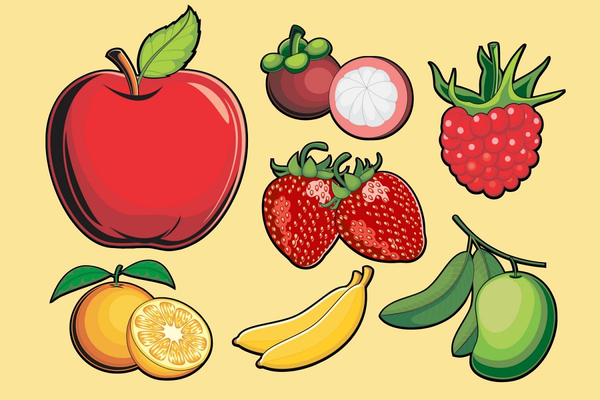 Fruits Vector Pack example image 1