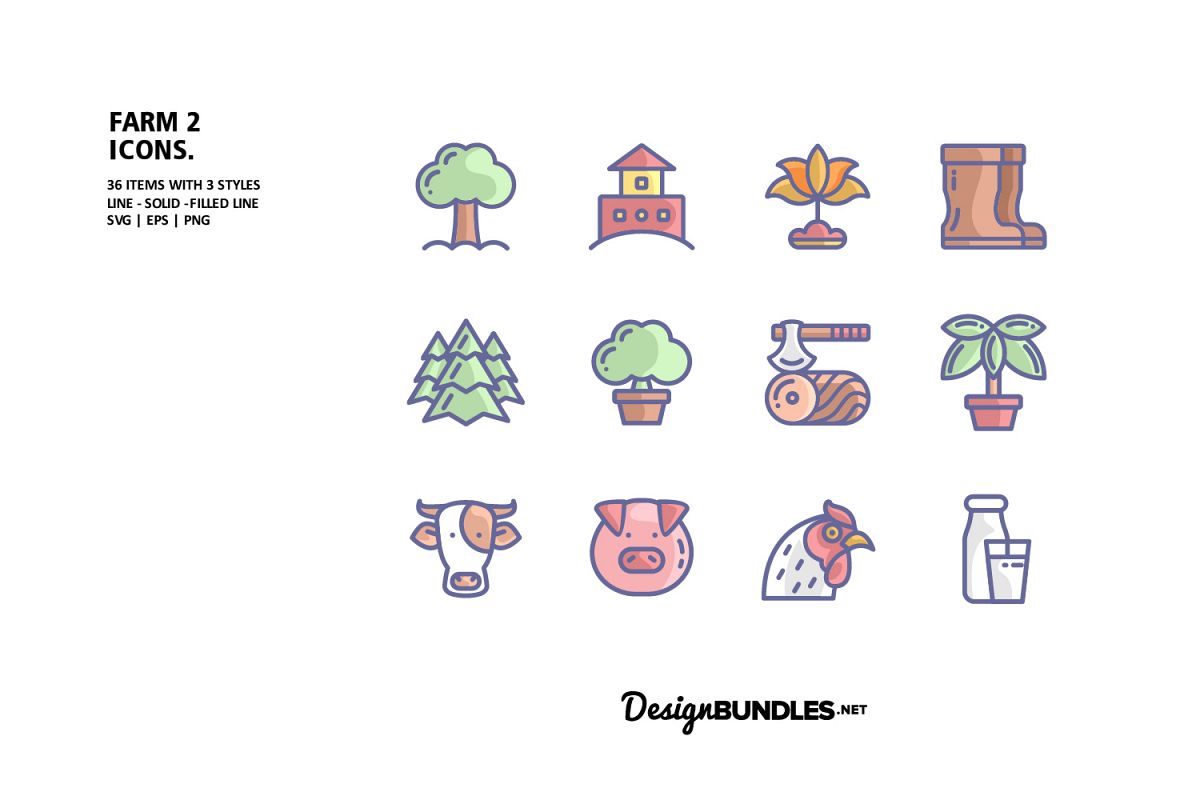 Farm 2 Icons example image 1