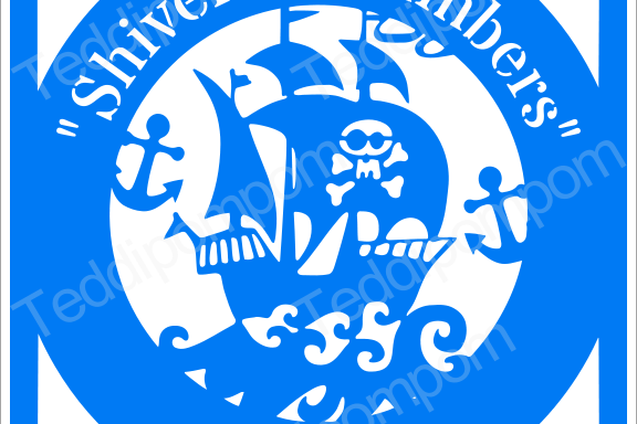 Boys SVG paper cutting file, Shiver Me Timbers Pirate Ship Papercut template, SVG Cutting File, Cricut & Silhouette Cameo, Scrapbooking, Card Making example image 1