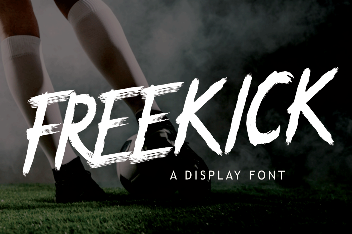 FREEKICK - Brush Font example image 1