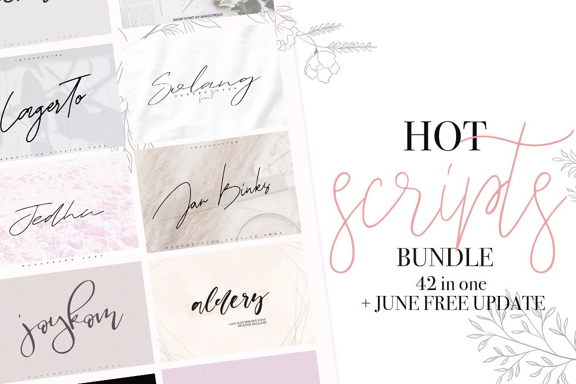 FONT BUNDLE | FREE UPDATE example image 1