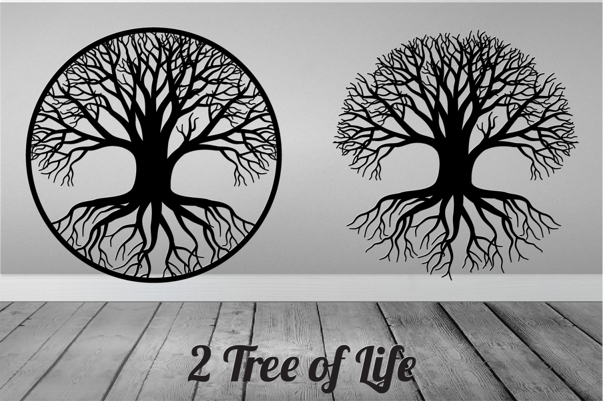 Download Tree of Life SVG, Tree cut file, Tree cut out, Tree dxf, Svg (388613) | Cut Files | Design Bundles