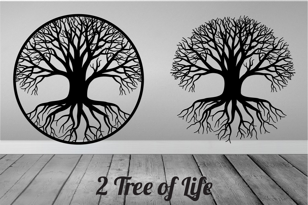 Tree of Life SVG, Tree cut file, Tree cut out, Tree dxf, Svg (388613