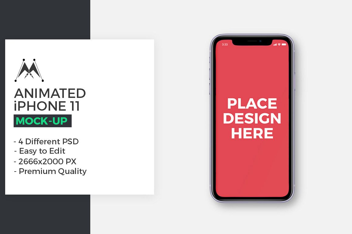 Animated iPhone 11 Mockups example image 1