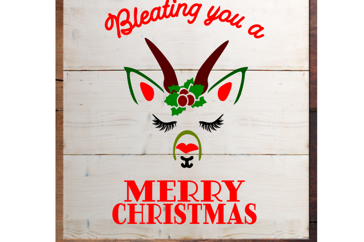 Download SVG Merry Christmas Goat Farmhouse Style Sign Decor Svg ...