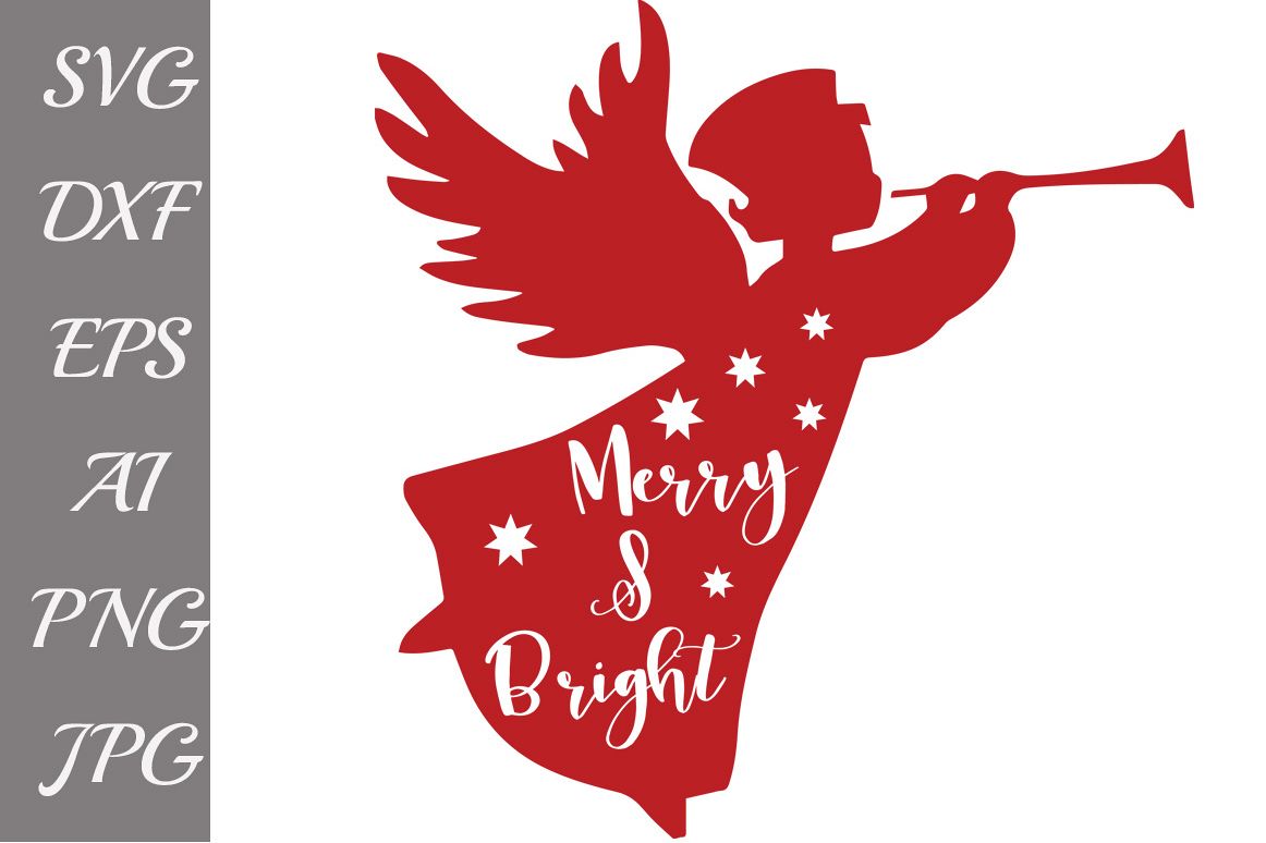 Merry and Bright Svg example image 1