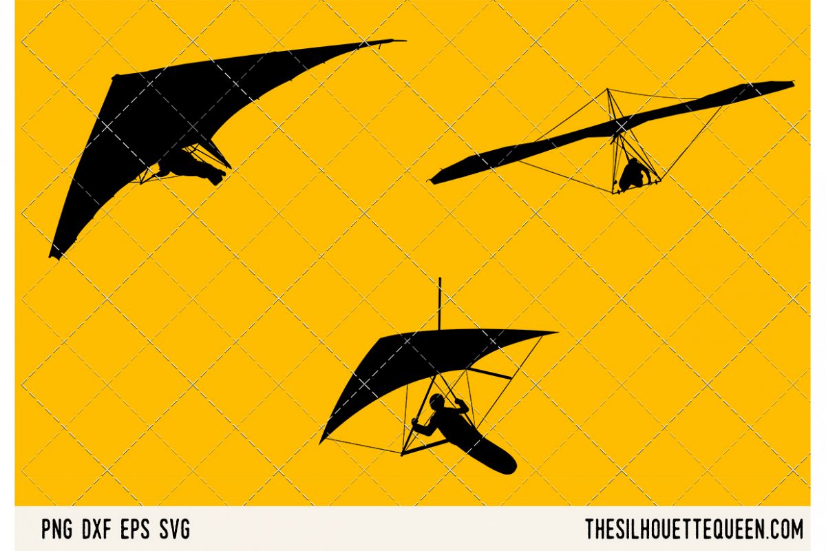 Hang Gliding SVG example image 1