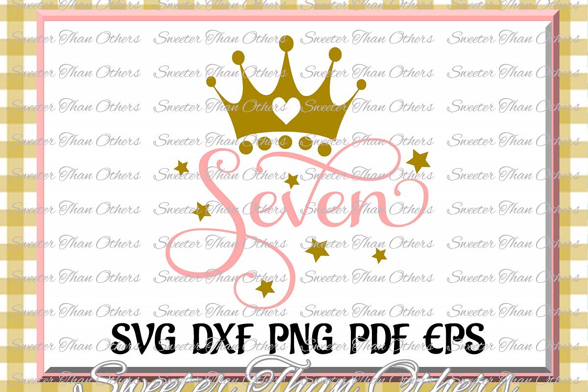 Seventh Birthday SVG, 7th Birthday svg example image 1