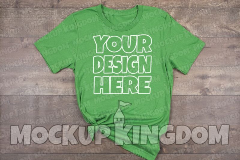 Unisex Crew Neck Shirt Mockup, Bella Canvas Mockup example image 1