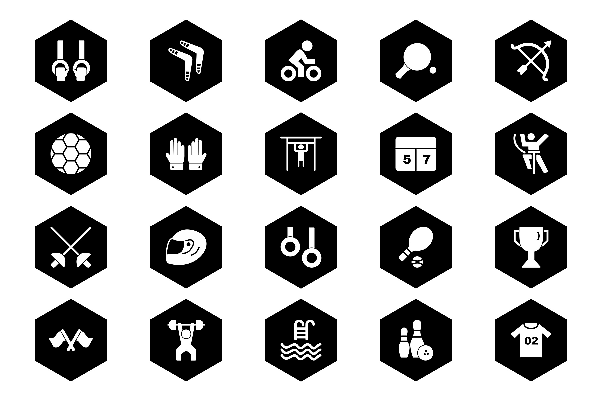 Set Of Sports And Game Icons example image 1