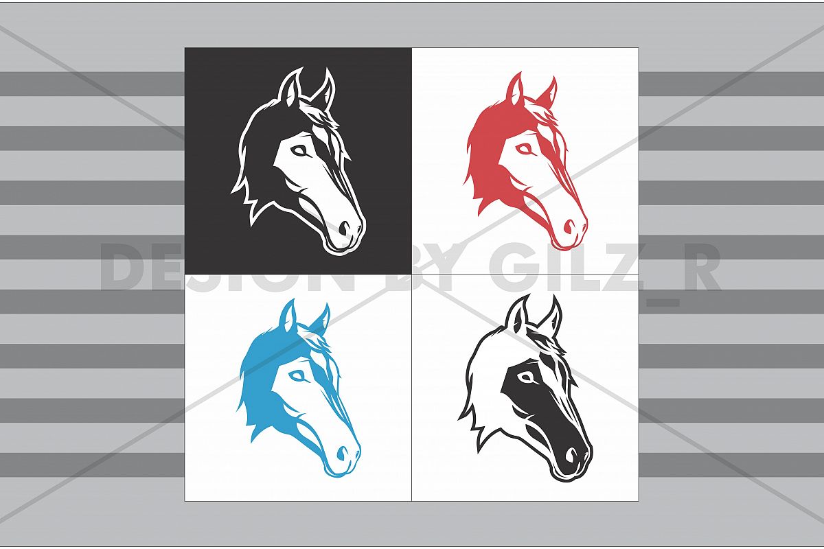 Horse Logo Design Concept, e sport logo, gaming logo, gaming team, sport logo example image 1