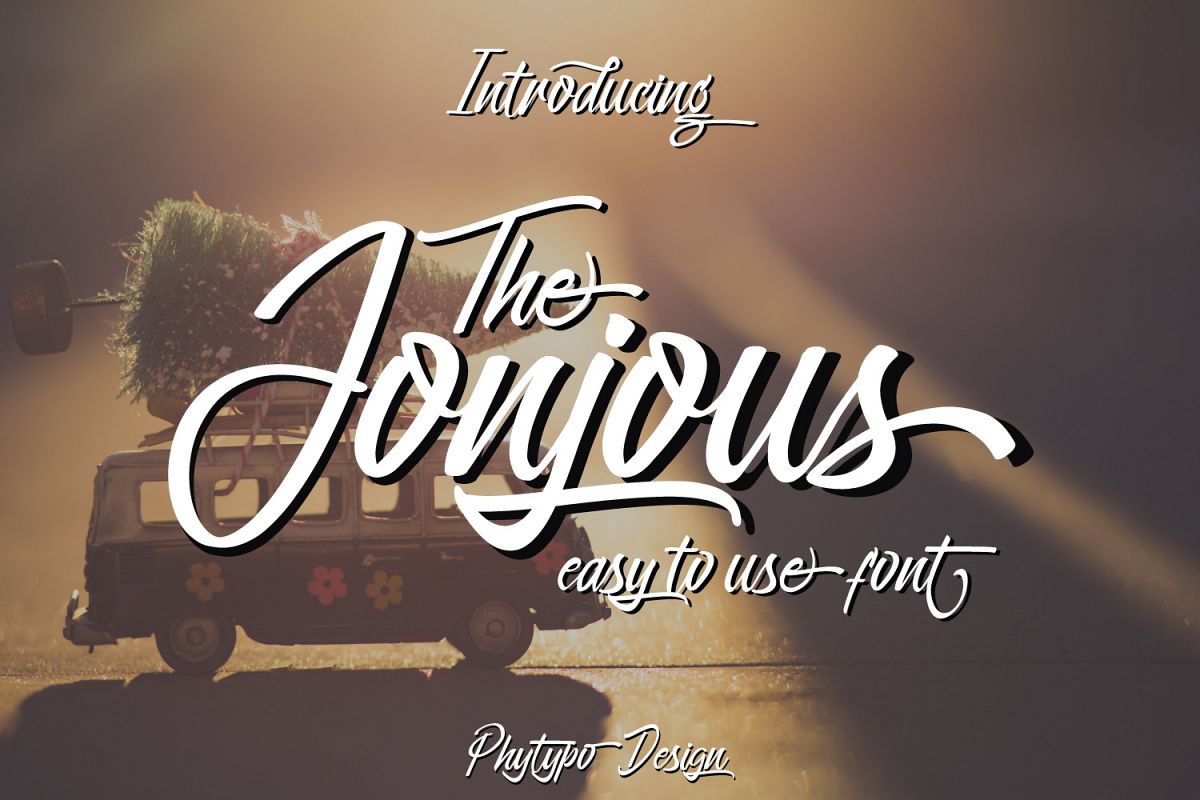 Jonjous Script Font example image 1