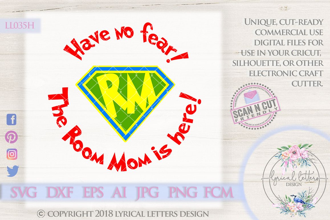 Room Mom is Here SVG Cutting File LL035H example image 1