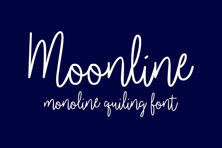 Moonline Single-line and hairline fonts example image 1