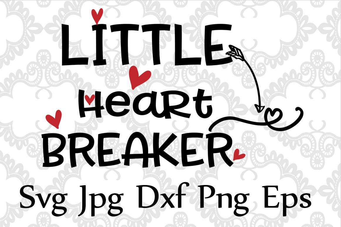 Little Heart Breaker SVG example image 1