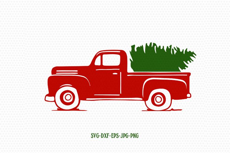 Retro vintage christmass Truck svg, holiday christmas svg