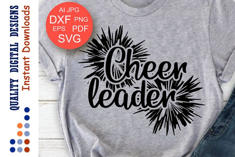 Cheerleader svg files Sports example image 1
