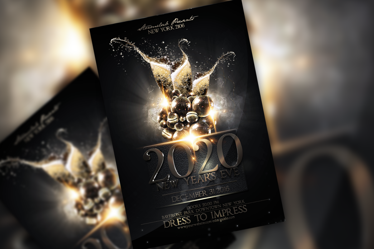 NYE Luxury Flyer Template example image 1