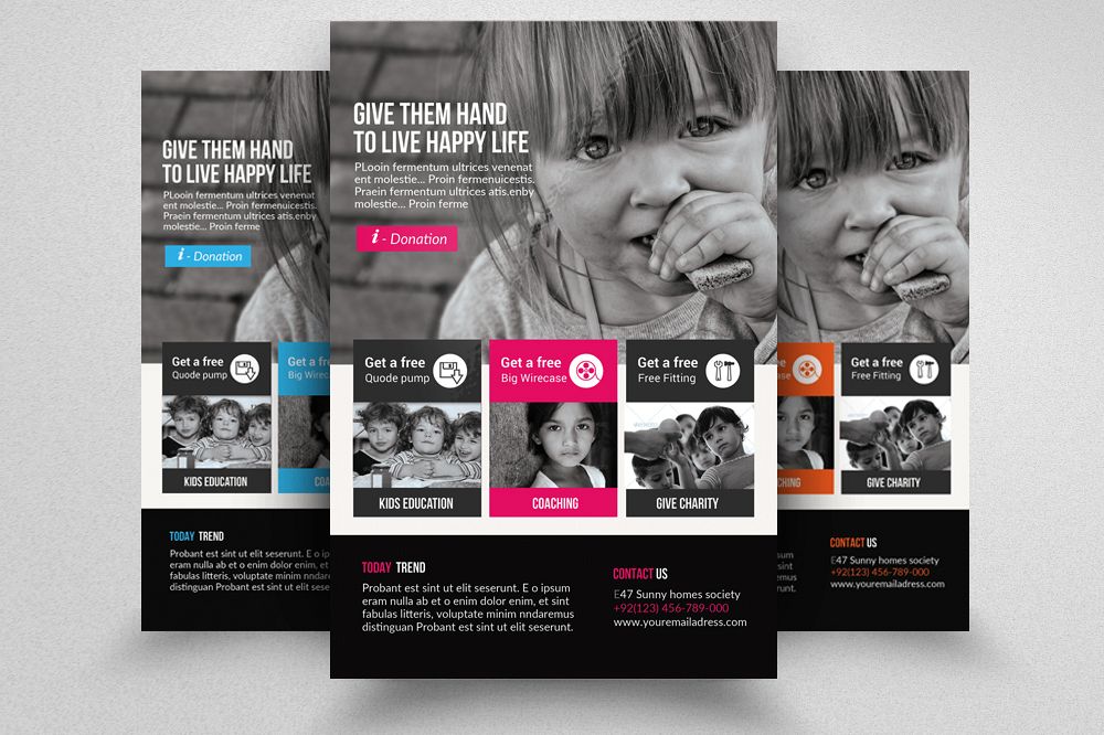 charity donation flyer templates
