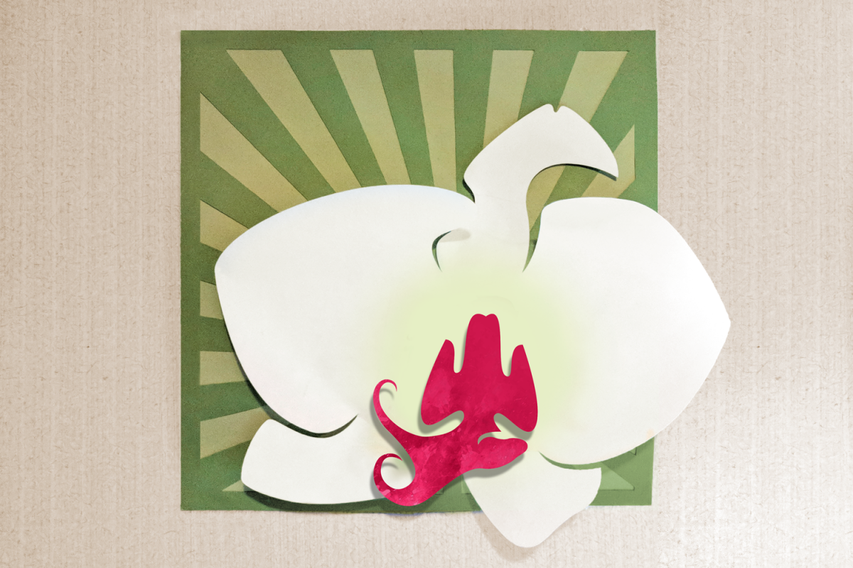 Orchid Art SVG Design example image 1