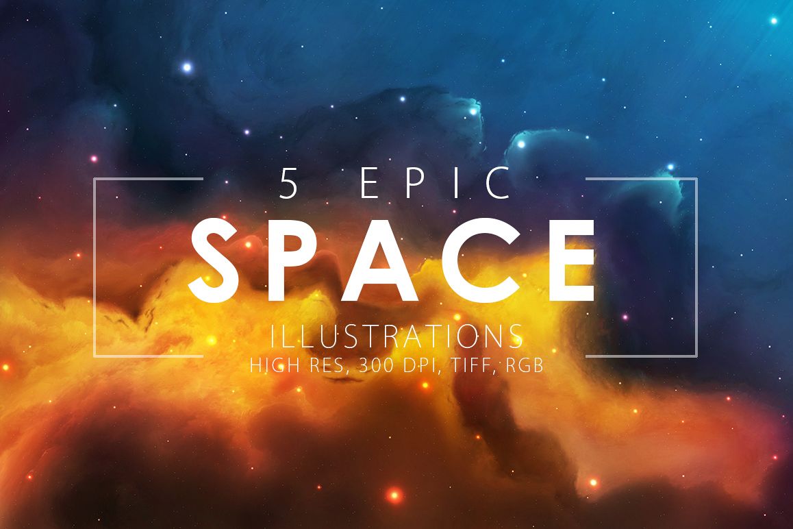 5 Epic Space Illustrations example image 1