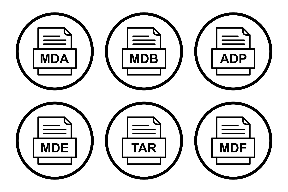 Set Of File Formats Icons example image 1
