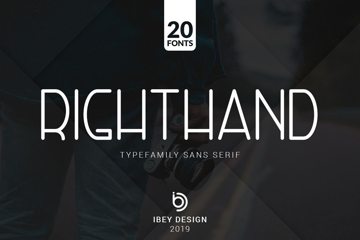 RightHand - 20 Fonts Included example image 1