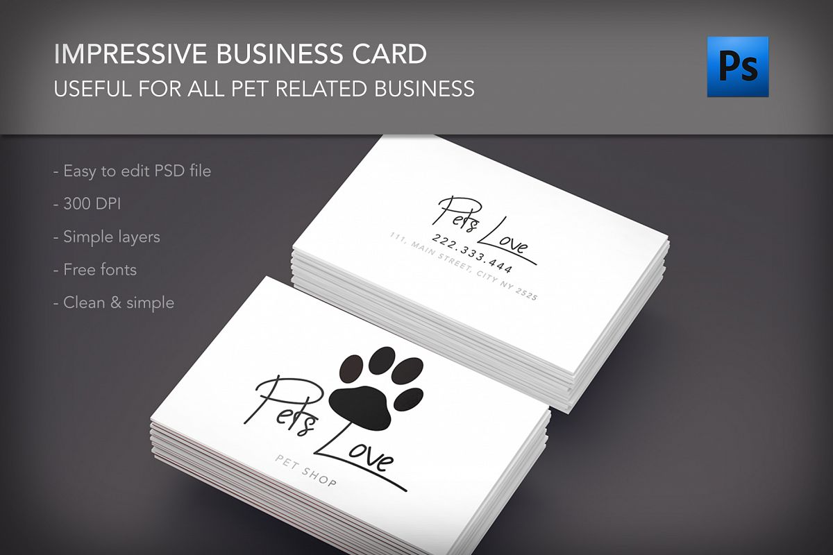Pet Clinic Business Card 52835 Cards Pet Clinic Business Card