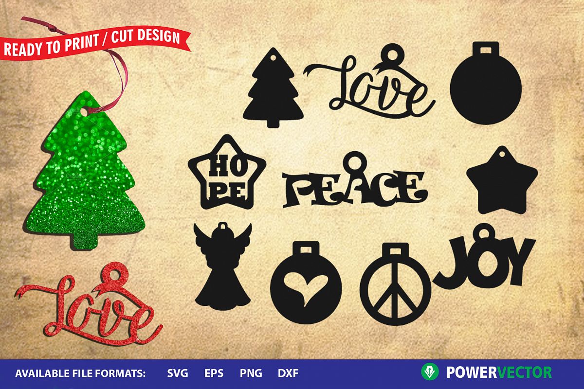 Christmas Ornaments SVG Cut Files example image 1