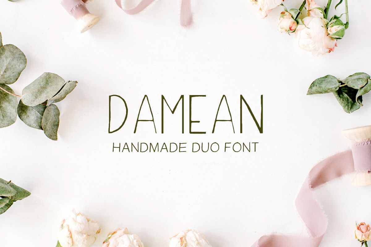 Damean Handmade Duo Font example image 1