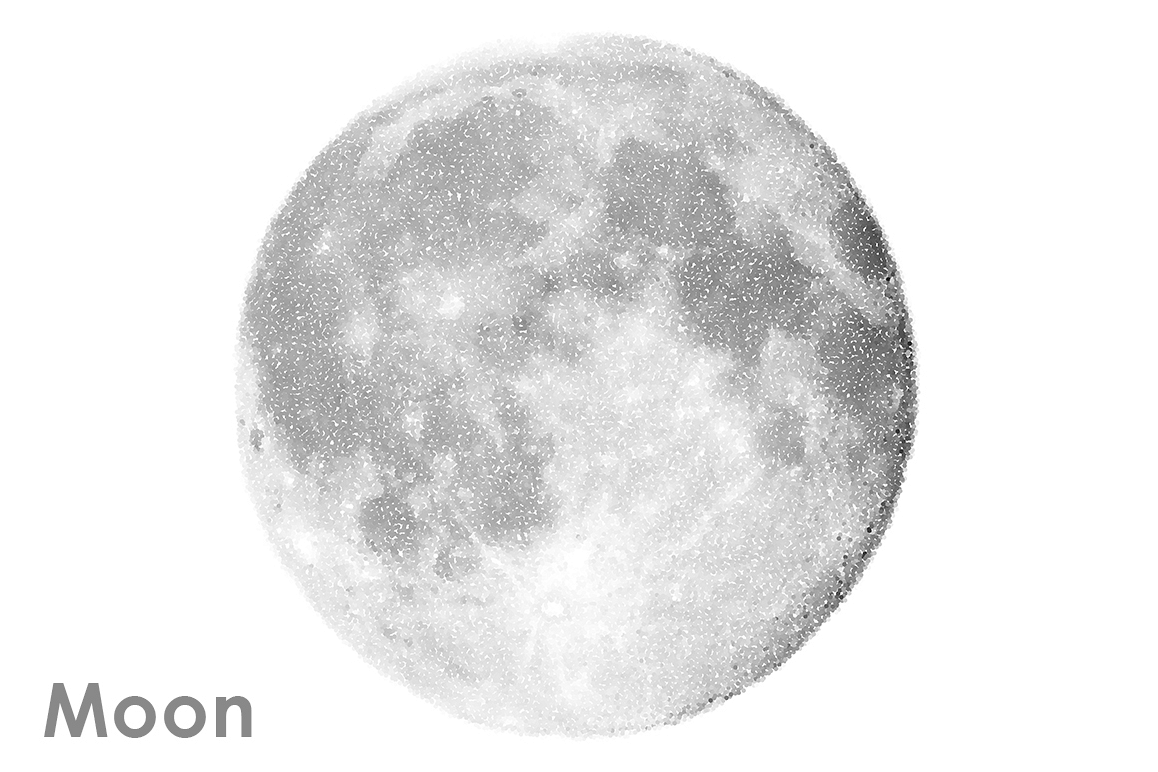 Moon vector set (42876) | Backgrounds | Design Bundles