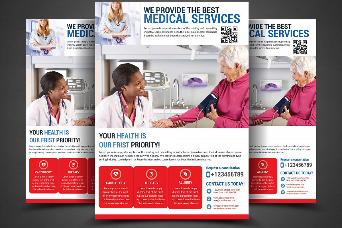 Medical Services Flyer Template example image 1