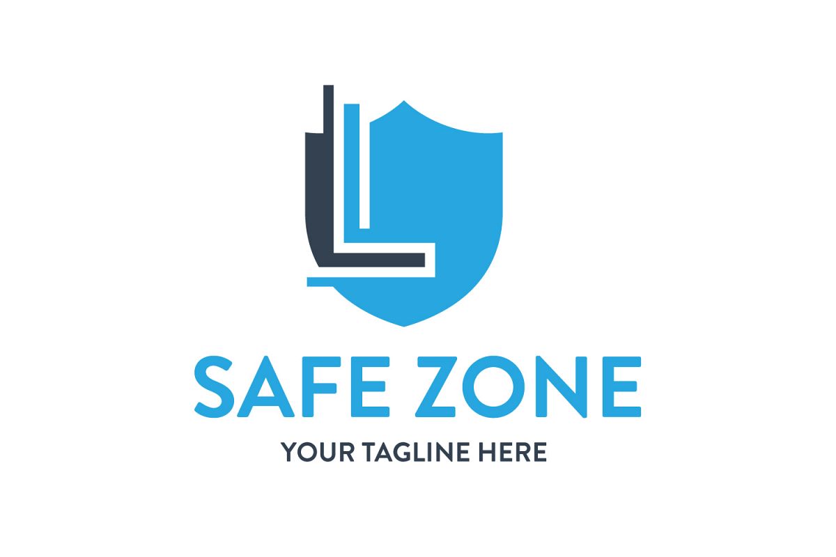 L letter shield logo example image 1
