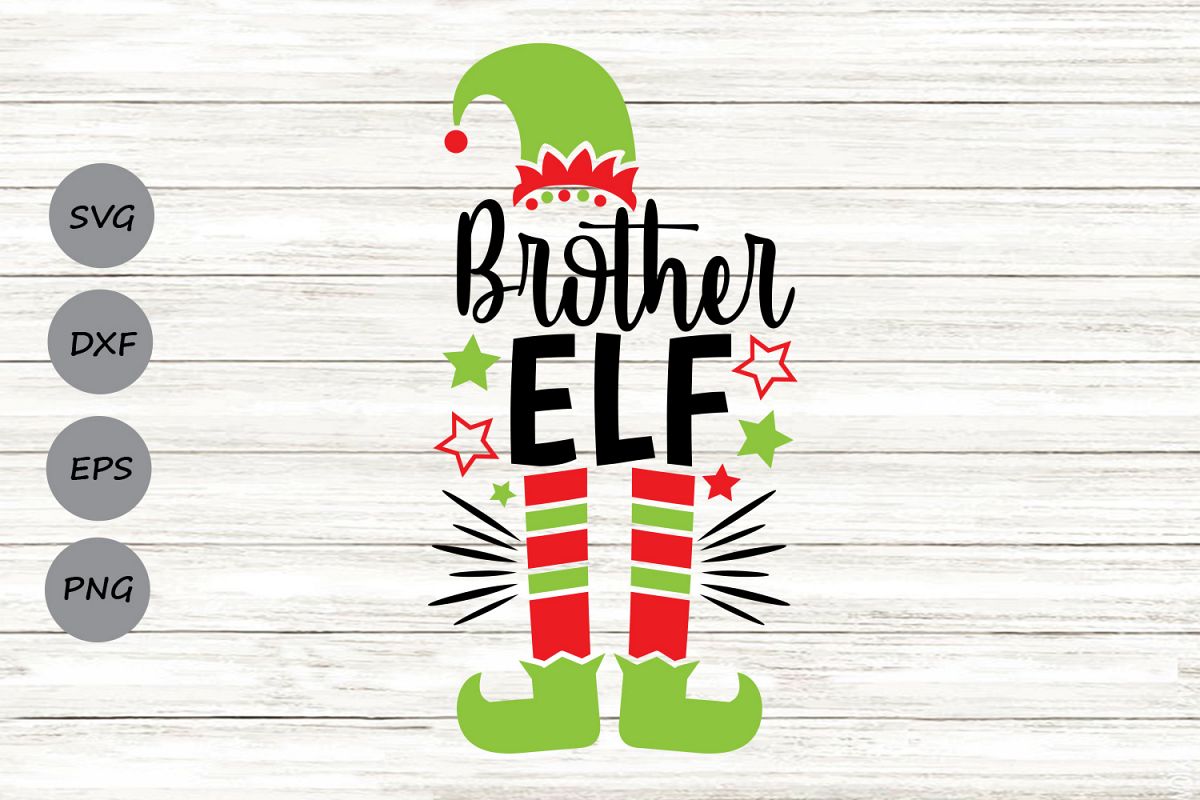 Brother Elf Svg, Christmas Svg, Elf Svg, Brother Svg. example image 1