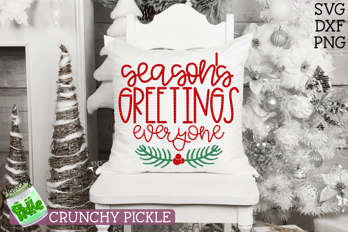 Season's Greetings Everyone SVG example image 1