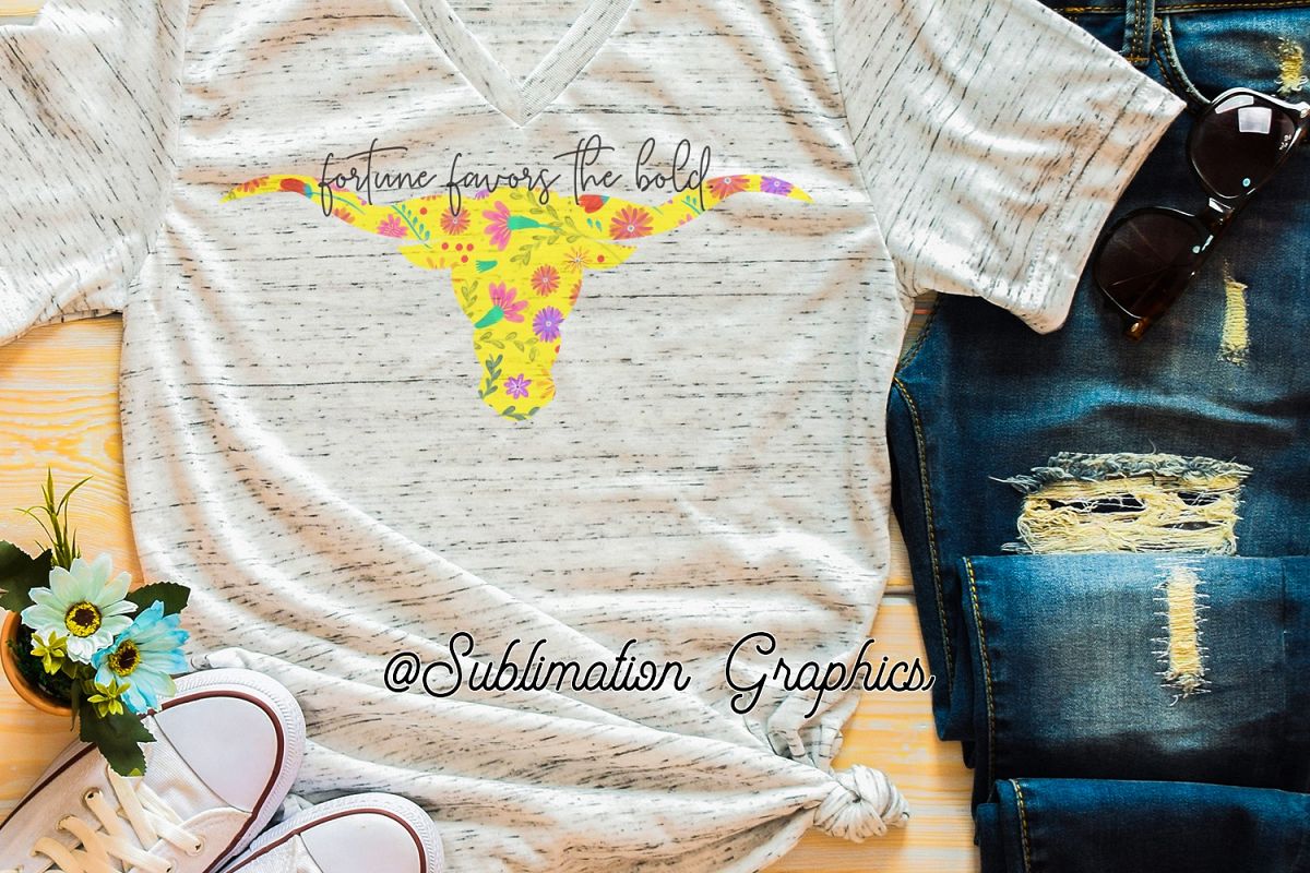 Fortune Favors The Bold Sublimation Digital Download example image 1