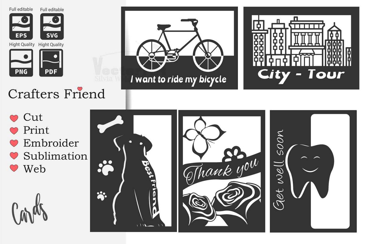 Greeting Card Cover SVG for Beginners