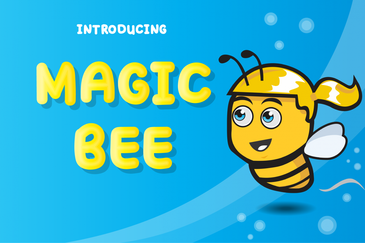 Magic Bee Display Font example image 1